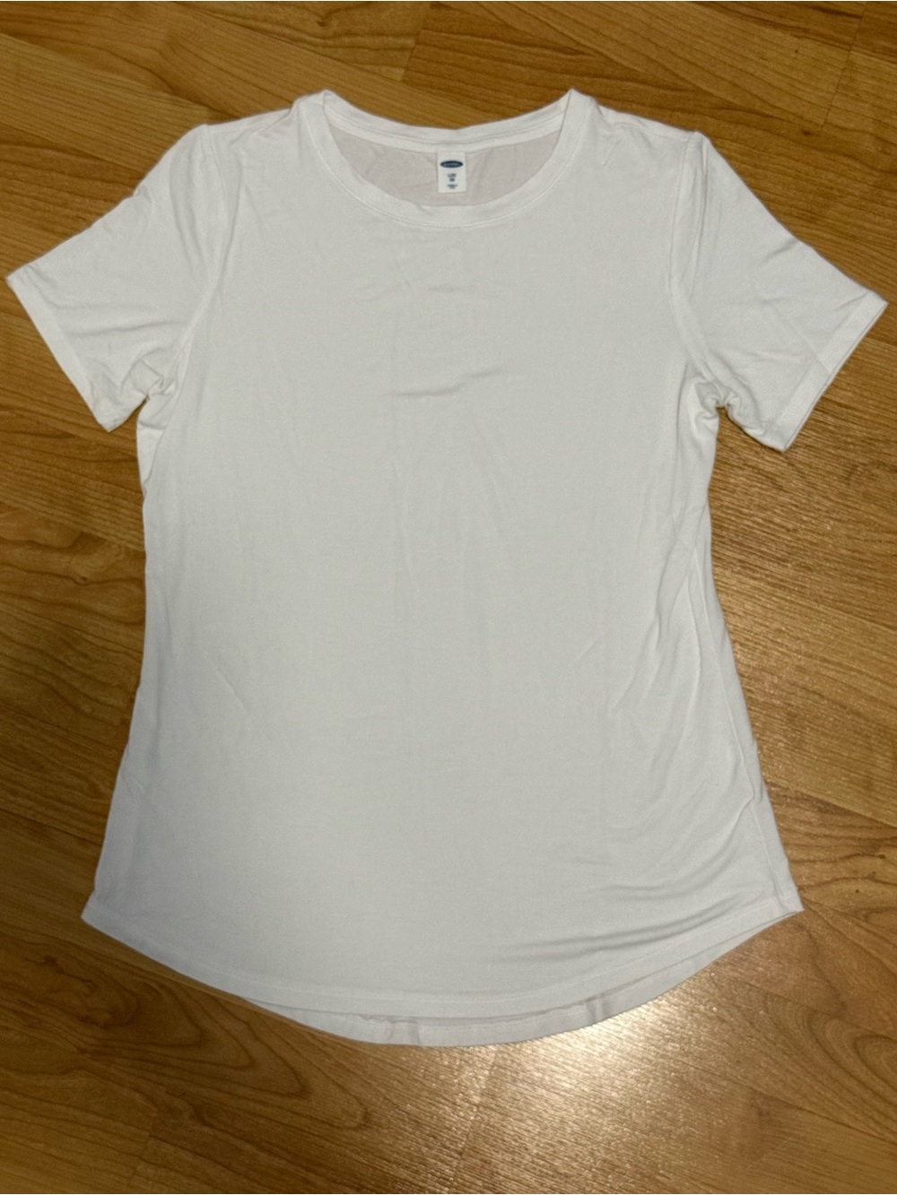 Old Navy White Short-Sleeve Crewneck Tee